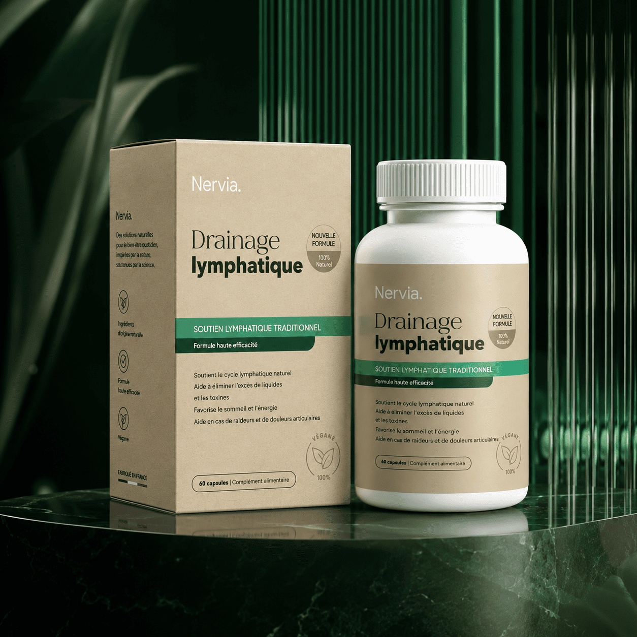 Nervia™ Drainage Hépatique — Débouchez le réseau lymphatique de votre foie