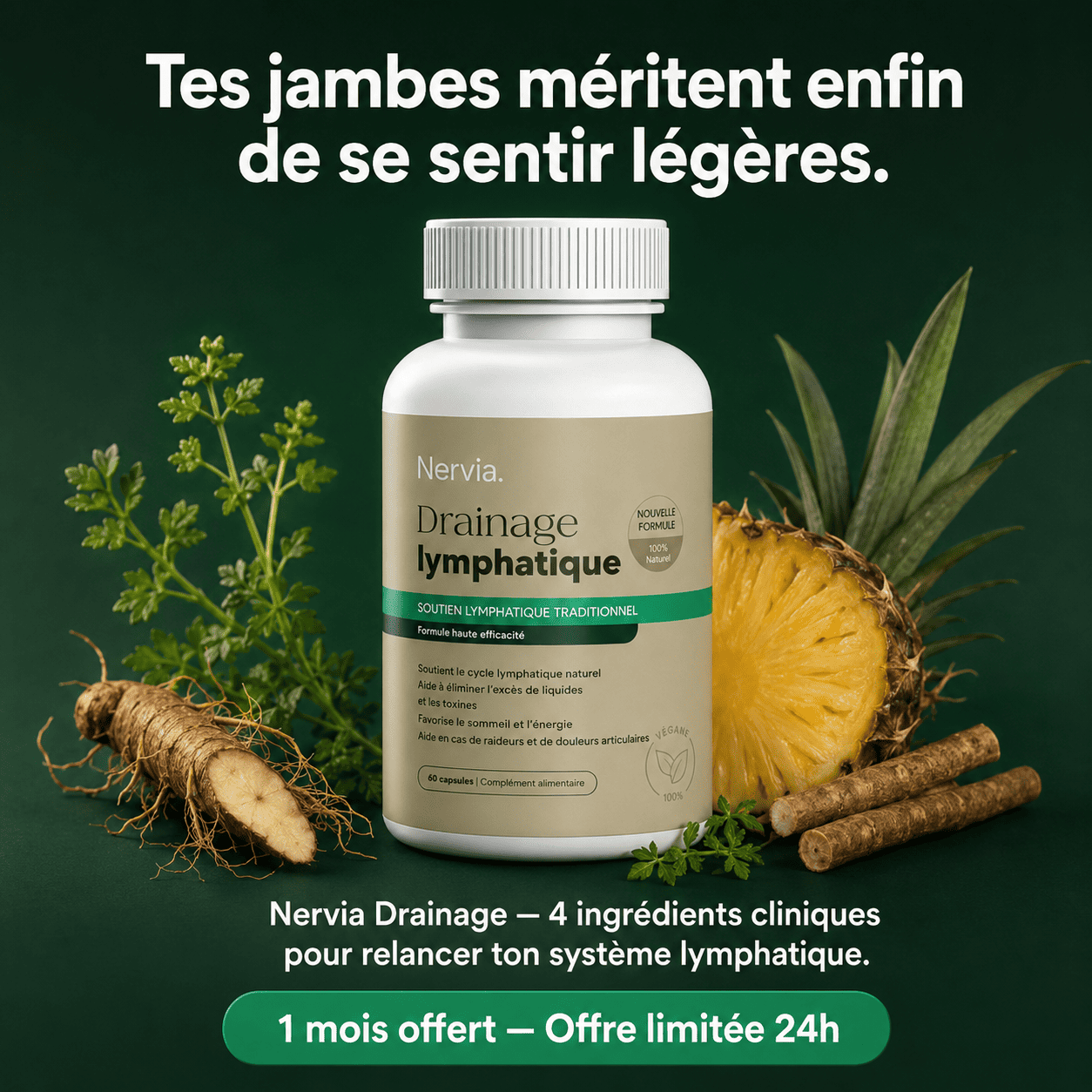 Nervia™ Drainage — Pour les jambes qui gonflent sans raison